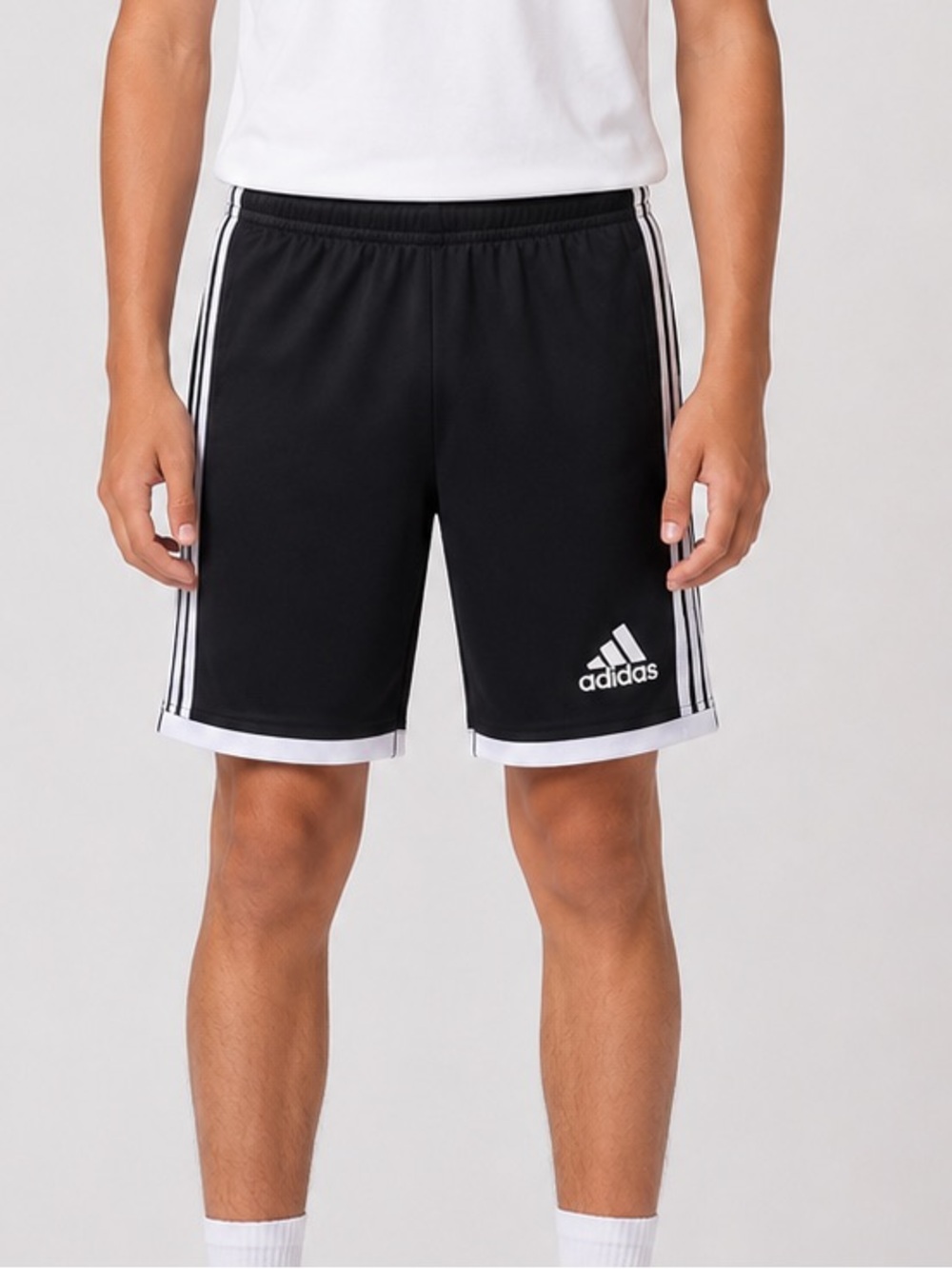 Adidas 3-Stripe Shorts Aeroready Pull On Athletic Lightweight 24" Waist